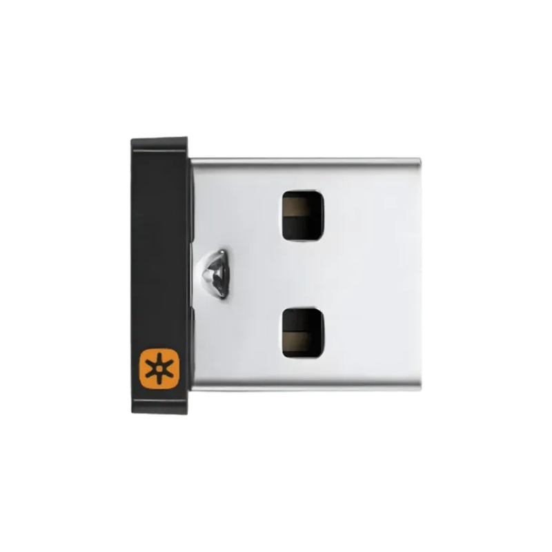 Logitech USB Unifying Receiver 2.4ghz - Black - Black