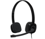 Logitech Wired Headset H151 Analogue - Black - Black