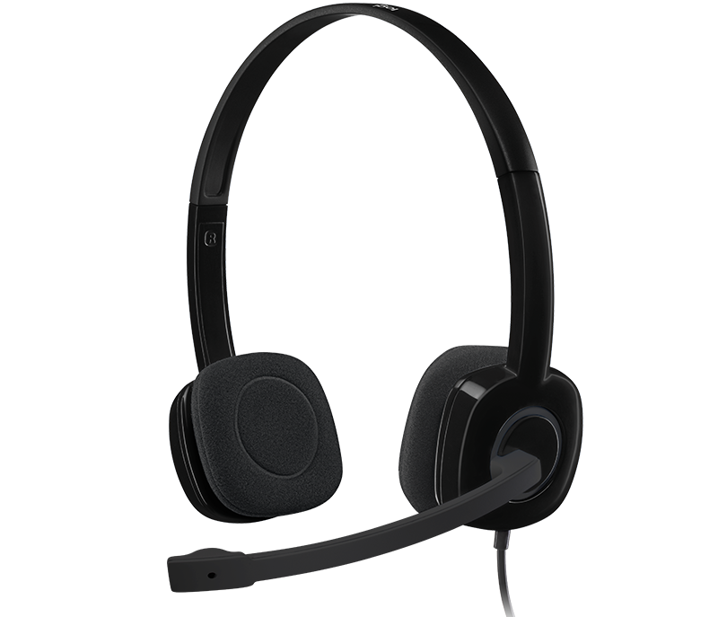 Logitech Wired Headset H151 Analogue - Black - Black