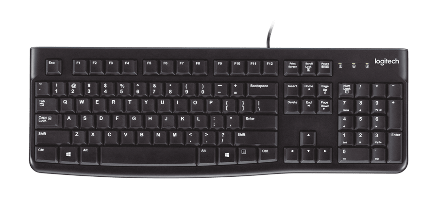 Logitech Wired Keyboard K120 - Black - Black