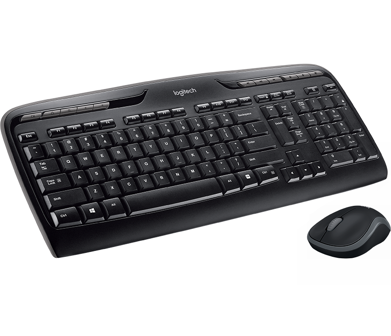 Logitech Wireless Mouse & Keyboard Combo Mk330 - Black - Black