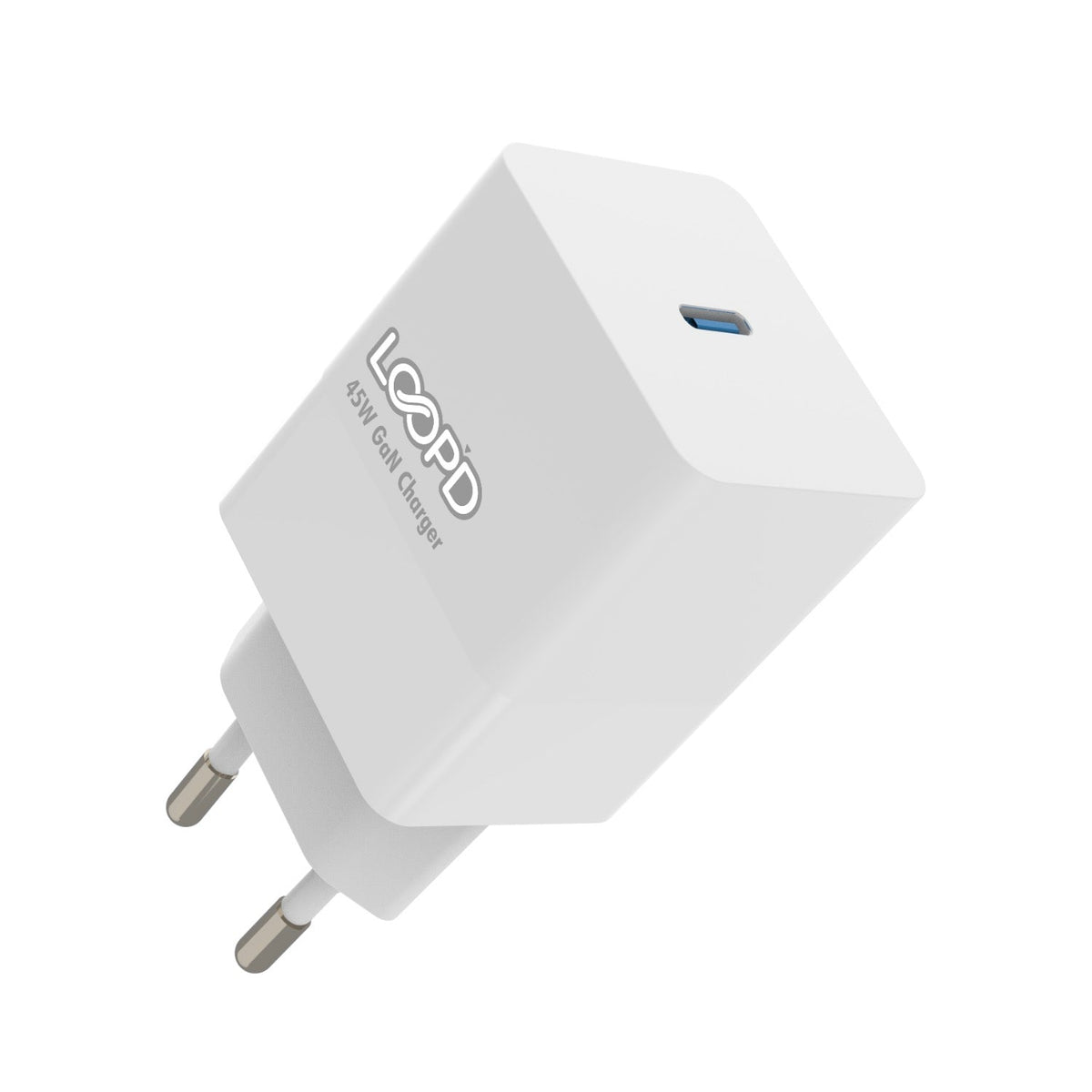 LOOP’D 1 Port Wall Charger 45W - White - White