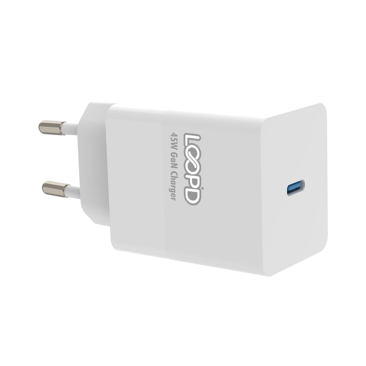 LOOP’D 1 Port Wall Charger 45W - White - White