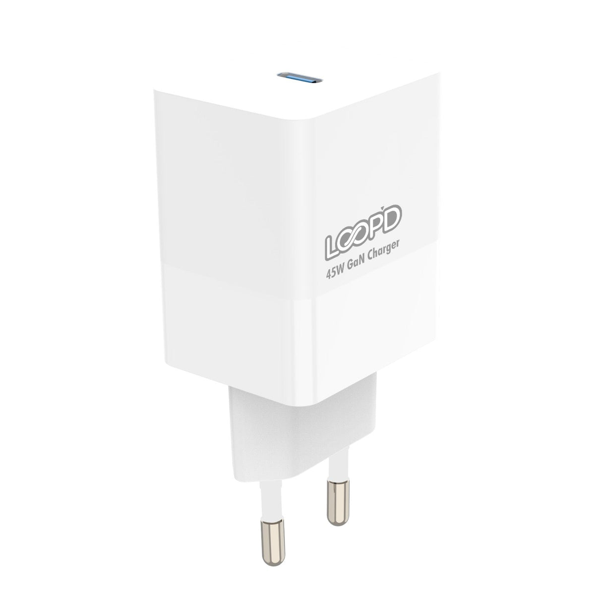 LOOP’D 1 Port Wall Charger 45W - White - White