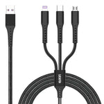 Loopd 3 In 1 Multi Cable 1.2M - Black