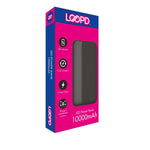 LOOPD 4LED Indicator Powerbank - 10000mAh - Black