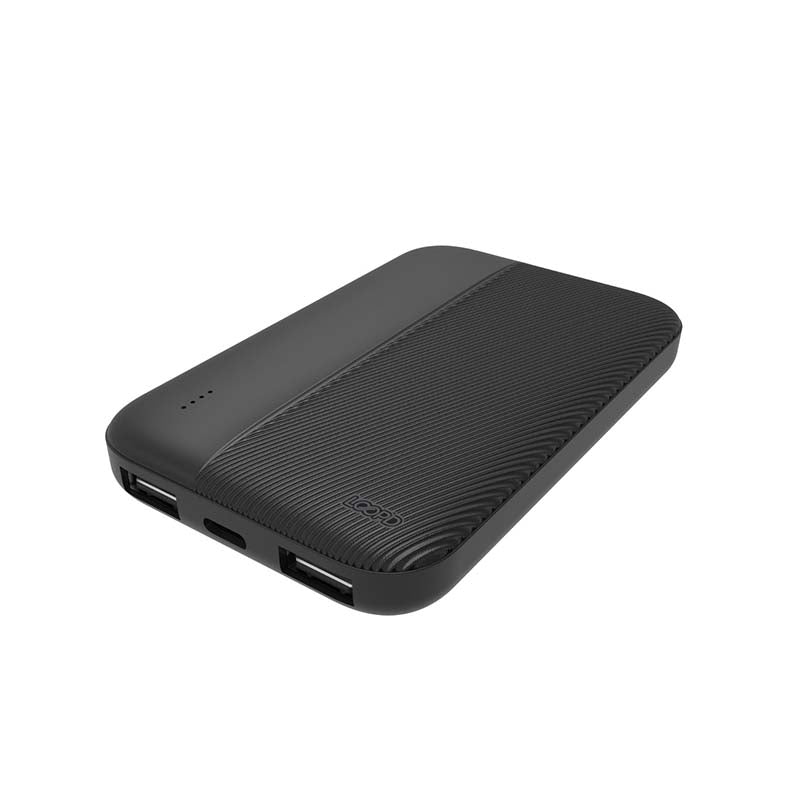 LOOPD 5000mAh 4LED Indicator Power Bank - Black - Black