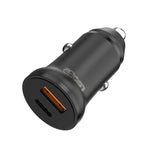 LOOPâ€™D Dual Port 20W PD Car Charger - Black - Black