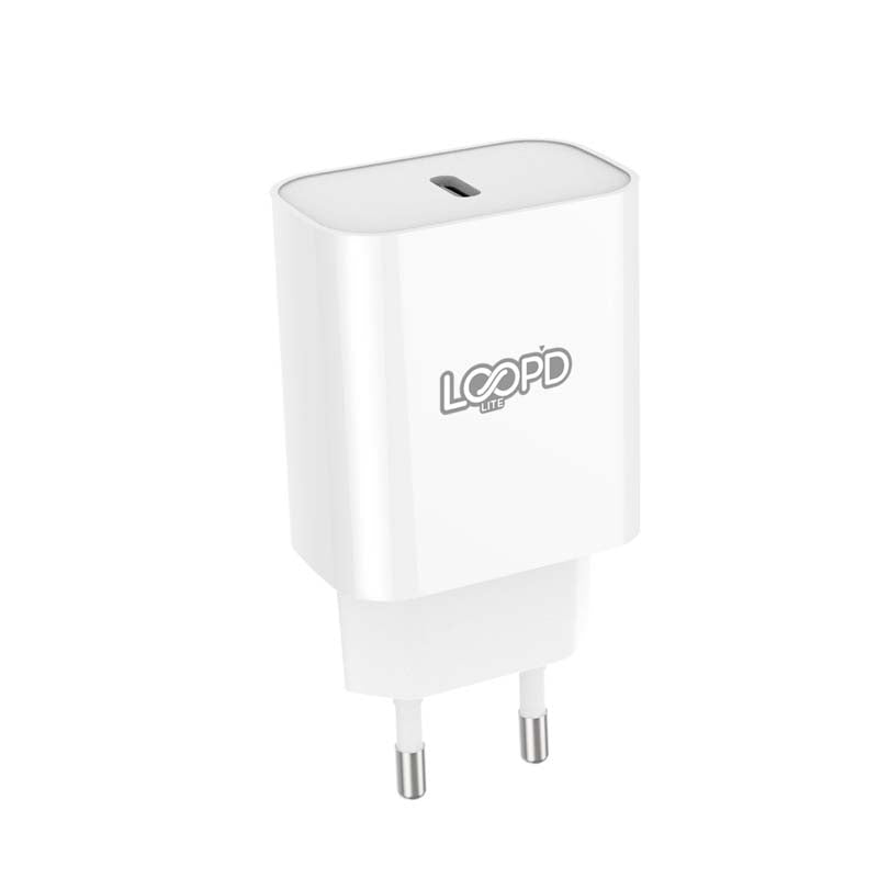 LOOPD Lite 1 Port PD Wall Charger 20W - White