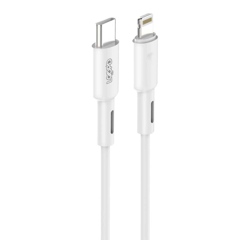 LOOPD Lite Lightning To Type C Cable 27W 1M - White - White