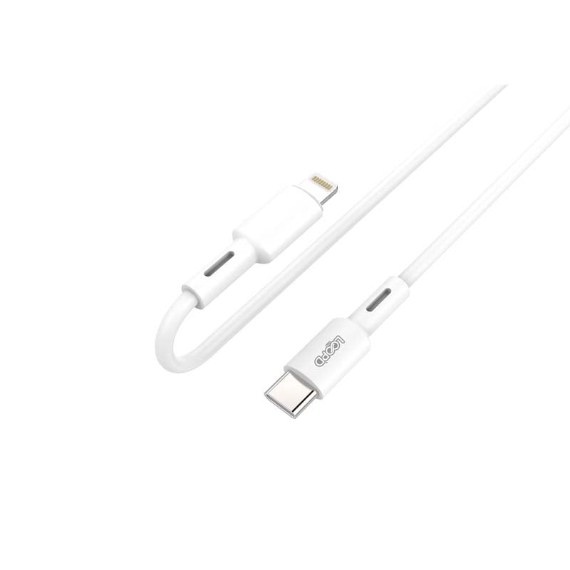 LOOPD Lite Lightning To Type C Cable 27W 1M - White - White