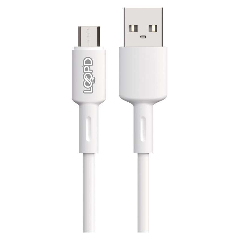 LOOPD Lite Micro USB Cable 1m - White