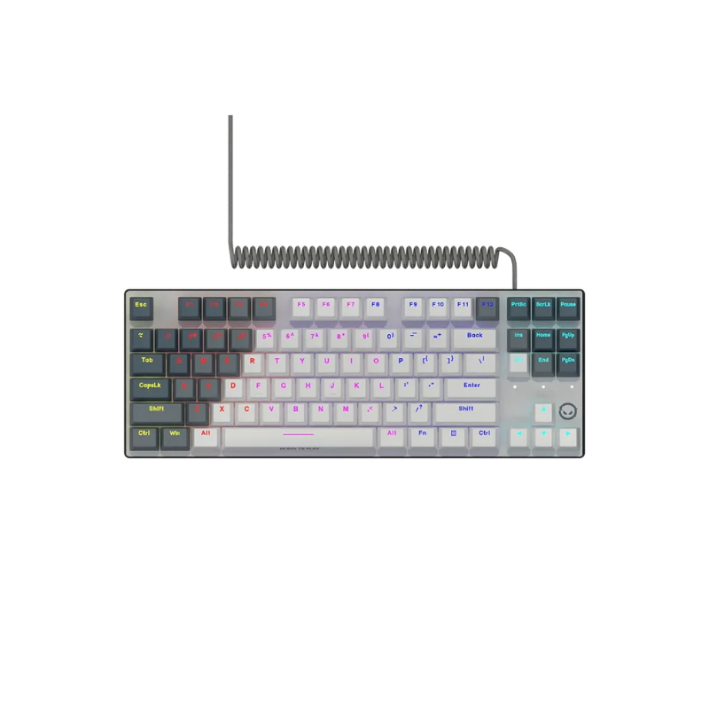 Lorgar Azar 514TKL Wired RGB Mechanical Gaming Keyboard - White - White