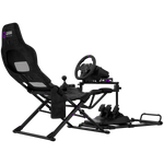 LORGAR FLEX RAF1 Sim Racing Cockpit Advanced Foldable - Black - Black