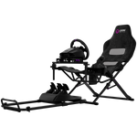 LORGAR FLEX RAF1 Sim Racing Cockpit Advanced Foldable - Black - Black