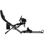 LORGAR FLEX RAF1 Sim Racing Cockpit Advanced Foldable - Black - Black