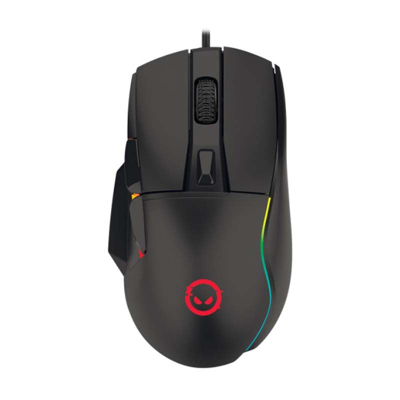Lorgar Jetter 357 RGB UV Wired Mouse - Black - Black