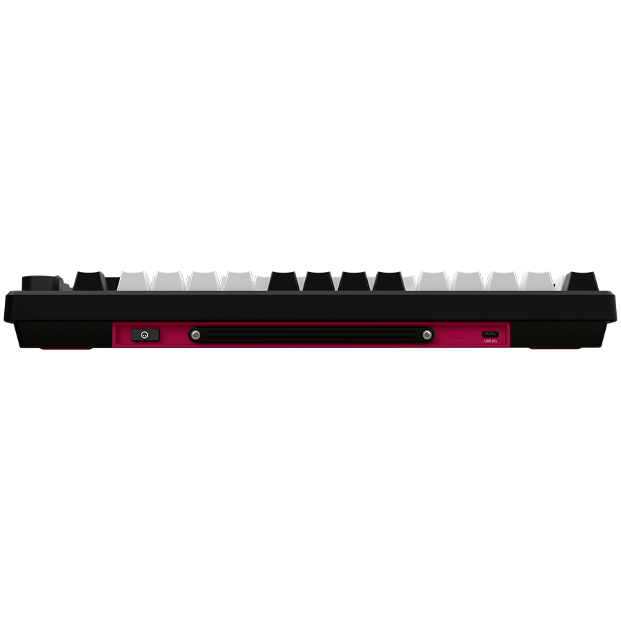 LORGAR KBP7075W Wireless 75% Mechanical Gaming Keyboard Pro – Black/Red (EN Layout) - Black/Red