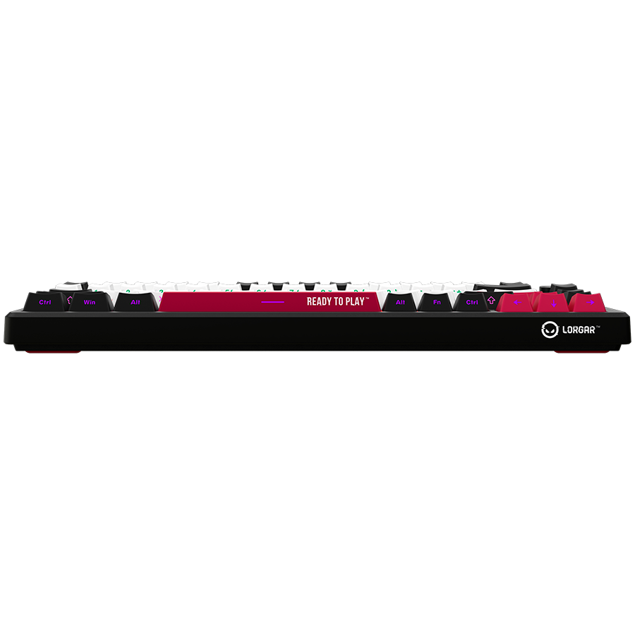LORGAR KBP7075W Wireless 75% Mechanical Gaming Keyboard Pro – Black/Red (EN Layout) - Black/Red