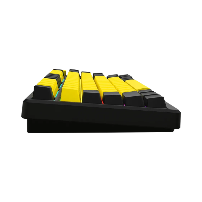 Lorgar KBP7075W Wireless 75 Mechanical Gaming Keyboard Pro - Black/Yellow - Black