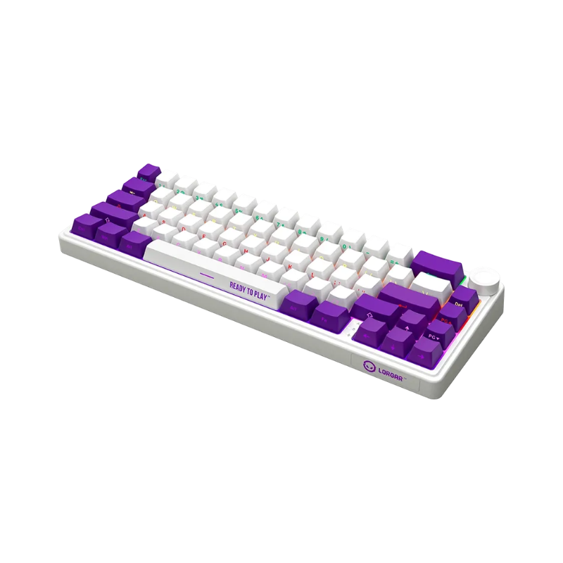 Lorgar KBP70MW Wireless 65 ¬†Mechanical Gaming Keyboard Pro - White - White