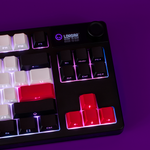 LORGAR KBP70TKLW Wireless TKL Mechanical Gaming Keyboard Pro – Black/Red (EN Layout) - Black/Red