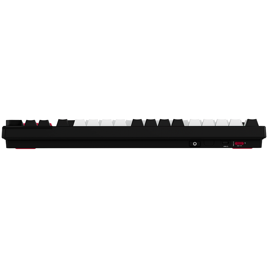 LORGAR KBP70TKLW Wireless TKL Mechanical Gaming Keyboard Pro – Black/Red (EN Layout) - Black/Red