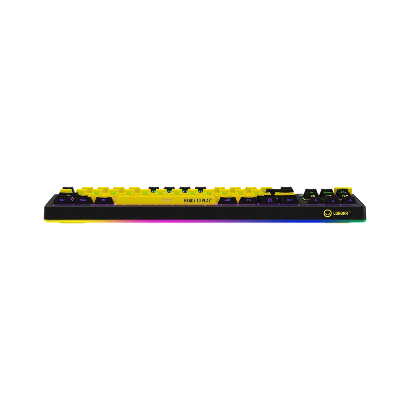 Lorgar KBP70TKLW Wireless TKL Mechanical Gaming Keyboard Pro - Black/Yellow - Black