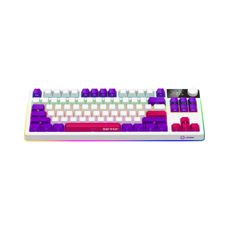 Lorgar KBP70TKLW Wireless TKL Mechanical Gaming Keyboard Pro - White - White