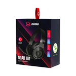 Lorgar Noah 101 Gaming Headset with Microphone 3.5mm Jack Connection - Black - Black