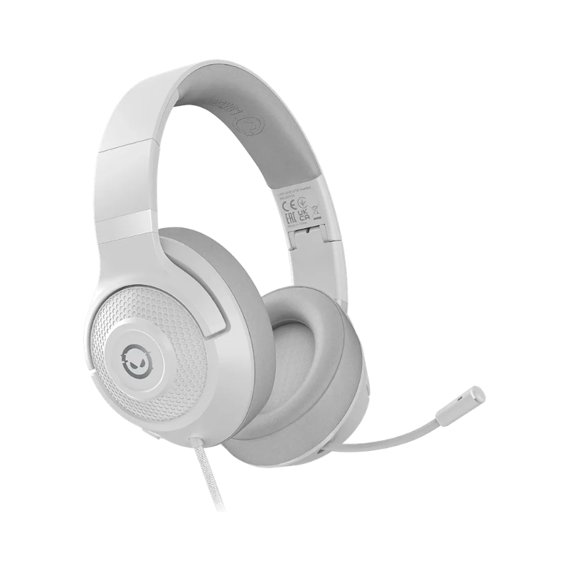 Lorgar Noah 101 Gaming Headset with Microphone 3.5mm Jack Connection - White - White