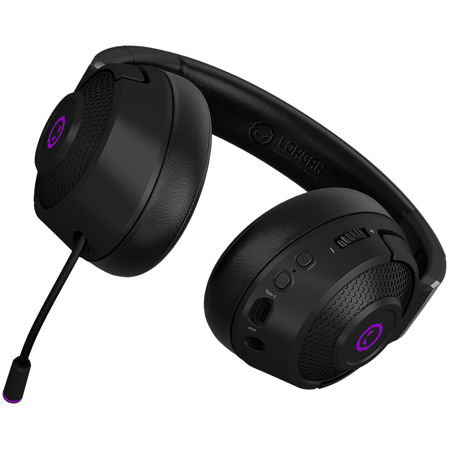 LORGAR Noah 702 Wireless Gaming Headset - Black - Black