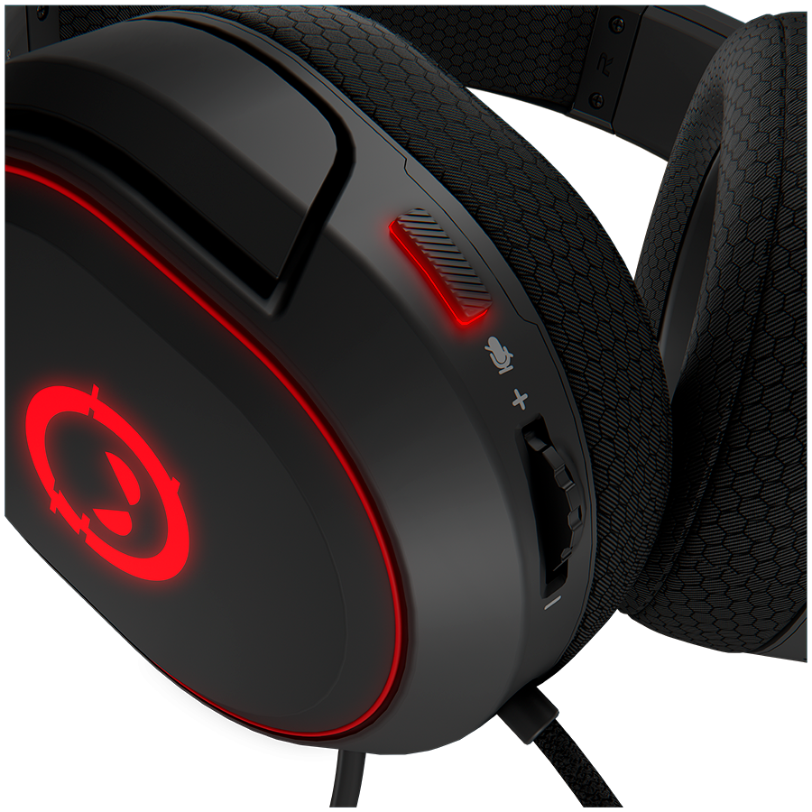 LORGAR Pro Kaya 460 USB Gaming Headset with Microphone – Black