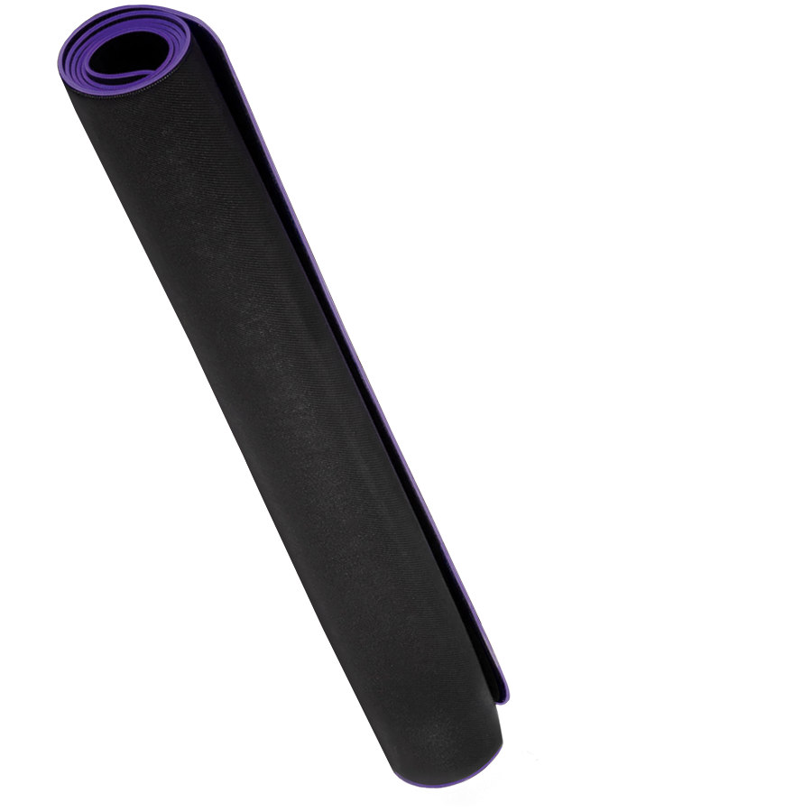 LORGAR RX1FM Sim Racing Floor Mat Advanced Stitched Edge - Black/Purple - Black/Purple