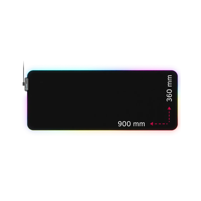 Lorgar Steller 919 Gaming Mouse Pad RGB backlight - Black - Black