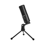 Lorgar Voicer 521 USB Condenser Gaming Microphone with Tripod Stand - Black - Black