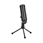 Lorgar Voicer 521 USB Condenser Gaming Microphone with Tripod Stand - Black - Black