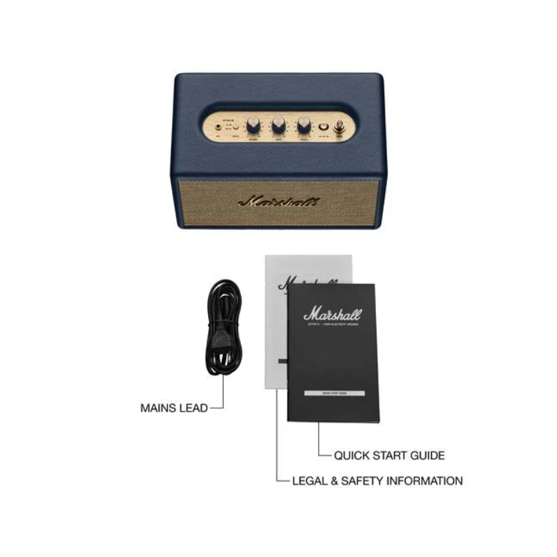 Marshall Acton III Bluetooth Speaker - Midnight Blue - Blue