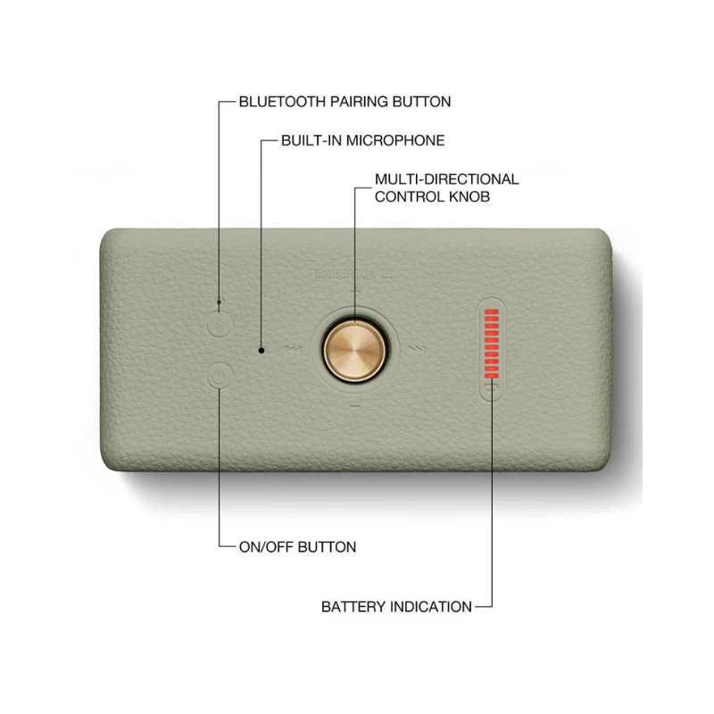 Marshall Emberton III Portable Bluetooth Speaker - Sage
