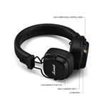 Marshall Major V Bluetooth On Ear Headphone - Black - Black