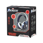 Marvel Avengers Wired Gaming Headphones with Mic - White/Blue
