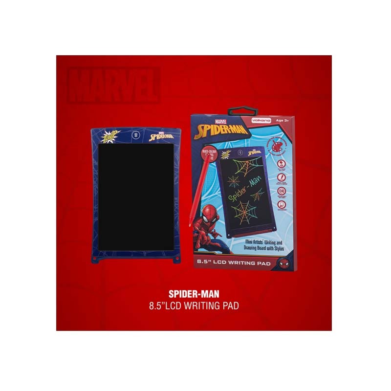 Marvel Spider-Man 8.5 Inch LCD Writing Pad - Black