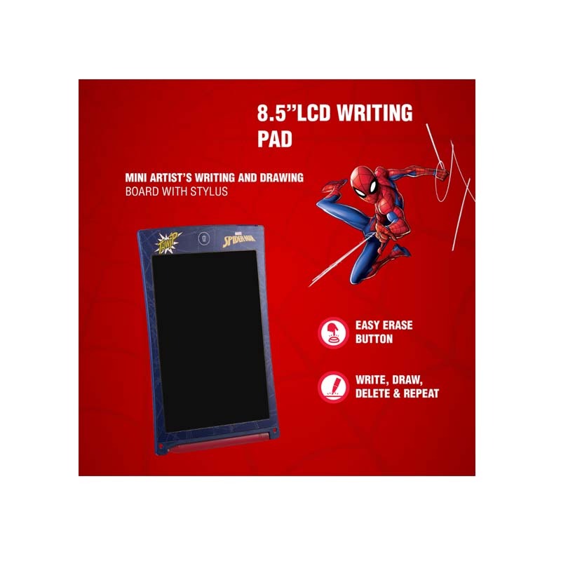 Marvel Spider-Man 8.5 Inch LCD Writing Pad - Black