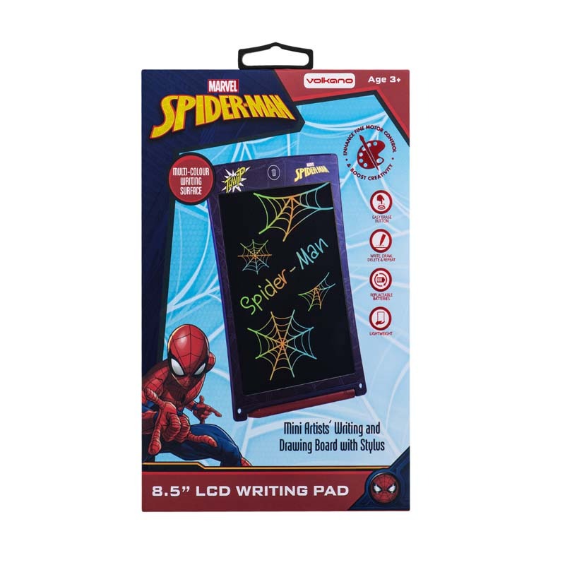 Marvel Spider-Man 8.5 Inch LCD Writing Pad - Black