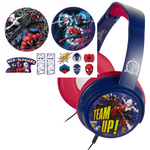 Marvel Spider-Man Wired Headphones with Stickers - Red - Audio