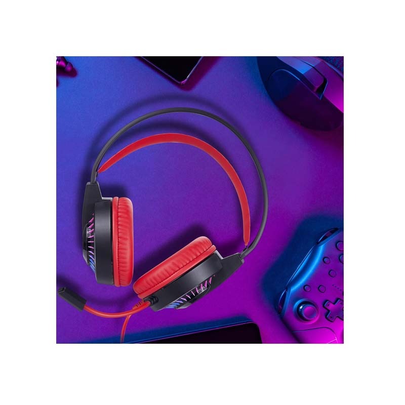 Marvel Spiderman Wired Gaming Headphone with Boom Mic - Black / Red