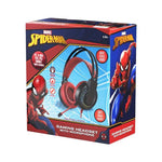 Marvel Spiderman Wired Gaming Headphone with Boom Mic - Black / Red
