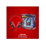 Marvel Spiderman Wired Gaming Headphone with Boom Mic - Black / Red