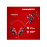 Marvel Spiderman Wired Gaming Headphone with Boom Mic - Black / Red