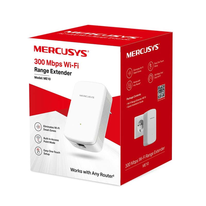 Mercusys ME10 300Mbps Wi-Fi Range Extender - White